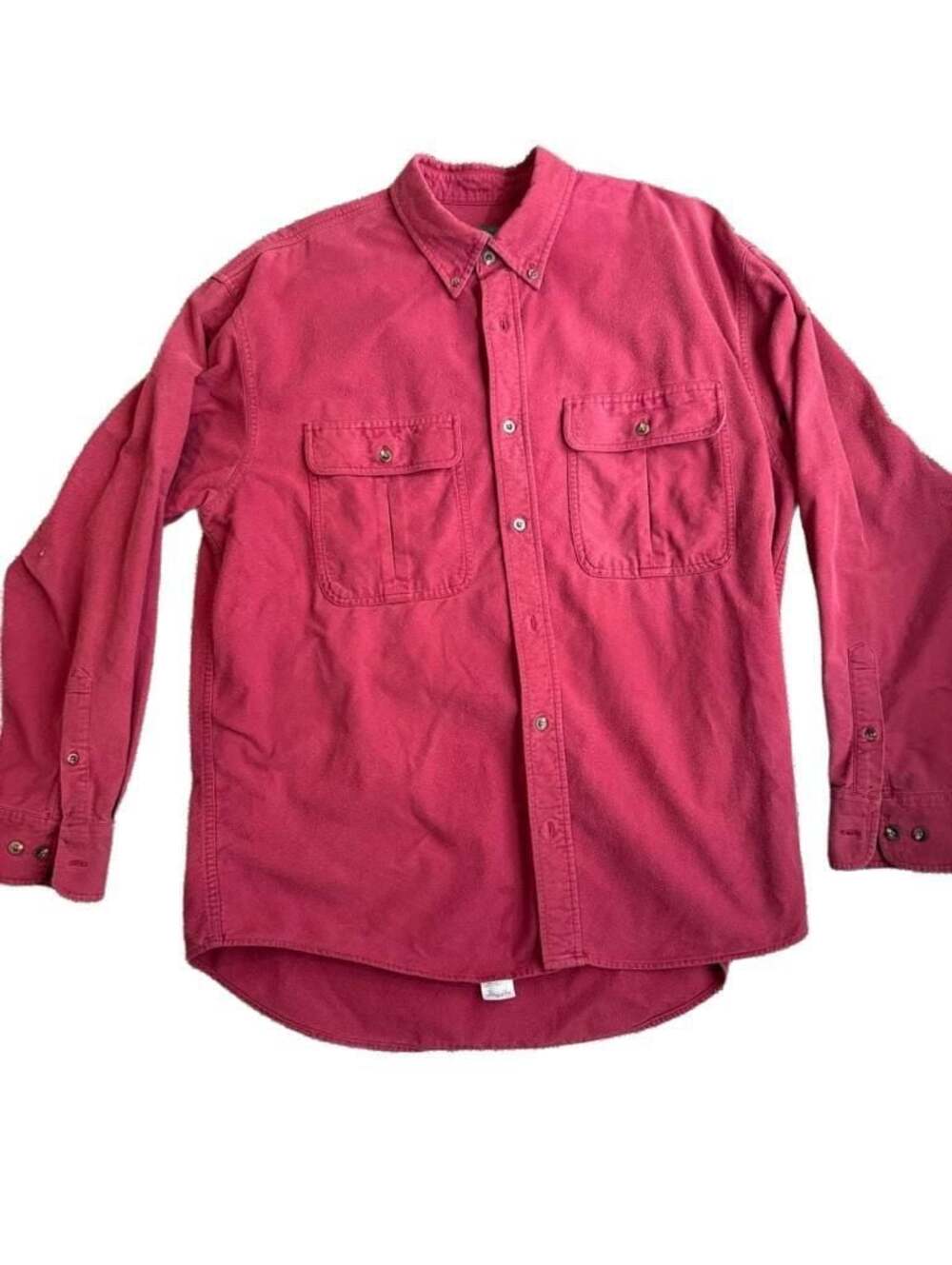 Cabela's Vintage Long Sleeve Button Down Chamois Cloth Shirt